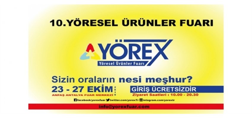 AKŞEHİR TİCARET BORSASI İLE AKŞEHİR TİCARET VE SANAYİ ODASI ÜYELERİNİ (YÖREX) 10. YÖRESEL ÜRÜNLER FUARINA GÖTÜRÜYOR